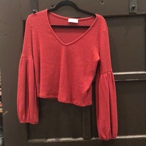 Sage the label crop sweater